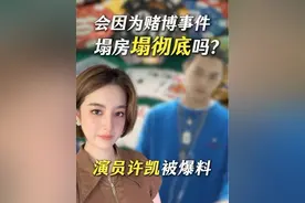 演员许凯，会因为赌博事件塌房塌彻底吗？#许凯 #许凯许荔莎#曝许凯长期聚众赌博