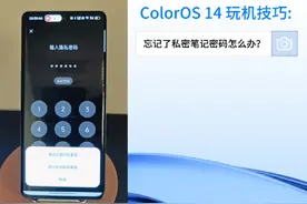 ColorOS 14 玩机技巧 :  忘记了私密笔记密码怎么办？