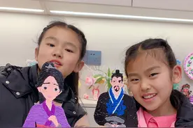 姐妹俩用打印笔画哪吒的父亲和哪吒的母亲，宝子们觉得谁画的更好看呢？#哪吒闹海 #3d打印笔  #儿童绘画 #手工diy #内容启发搜索