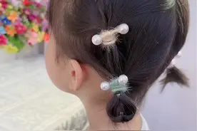 女宝短发发量少怎么扎可爱又好看？#儿童编发 #生女儿就是用来打扮的 #手残党也能学会的发型 #发型