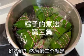 粽子的第三集：粽子的煮法，要煮多久才会软糯拉丝不夹生视频封面