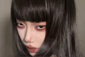 齐刘海+黑长直=？#妆前妆后 #变装 #换头了换头了 #黑长直