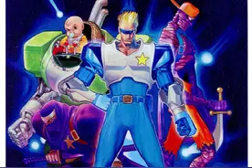 街机《名将》 街机《名将》主要角色官方原画、游戏杂志特典视频封面