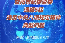 益阳市纪委监委通报5起违反中央八项规定精神典型问题#湖南之声视频封面