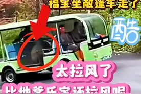 福宝坐敞篷车出关了？太拉风了，比她爹乐宝还拉风呢#大熊猫福宝视频封面