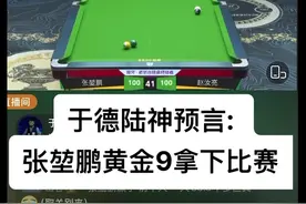 #s800追分主宰 张堃鹏@乔氏台球🎱张堃鹏 赵汝亮@台球赵汝亮 鏖战40局打平加赛决胜负！于德陆@于德陆台球 解说神预言: 张堃鹏黄金9拿下比赛！ 灵魂发问: 老于解说画线有没有12档？ #张堃鹏 #赵汝亮 #于德陆视频封面