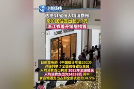 透视31省份人均消费账 ：#京沪居住支出超一万七 ，浙江衣着开销居榜首视频封面