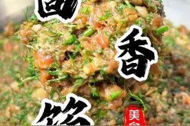 三分钟搞定这个鲜嫩多汁的“小茴香饺子馅” 按照我的方法！比外面饭店都好吃😋#饺子馅 #茴香馅饺子 #饺子馅怎么调