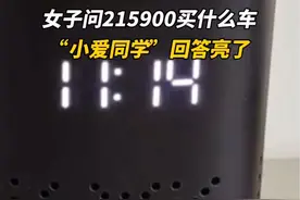女子问215900买什么车，“小爱同学”回答亮了