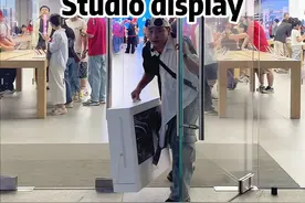 剪辑视频，16寸的屏幕显示有点小，今天弄一个苹果显示器studio display，广色域的屏幕，5.3k显示，我来测试一下调色怎么样#显示器#苹果 #调色视频封面