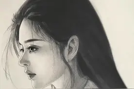 人像教程-侧脸小美女画法 #素描 #素描头像 #画画 #素描人物 #美术生视频封面