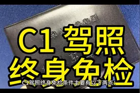 C1驾照终身免检视频封面