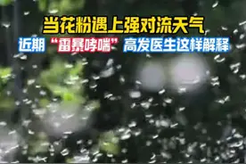 花粉遇上强对流天气，“雷暴哮喘”近期高发。网友：全面除蒿草！  #哮喘 #花粉过敏 #除蒿草