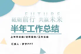 K1013半年工作总结汇报计划PPT#销售总结ppt #工作汇报ppt视频封面