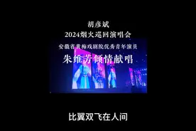 12月14日晚，安徽省黄梅戏剧院优秀青年演员朱维芳跨界亮相，助阵知名歌手胡彦斌2024《是一场烟火》巡回演唱会的合肥站演出，一起感受下演出现场吧！#黄梅戏 #戏曲 #安徽省黄梅戏剧院 #胡彦斌演唱会#是一场烟火