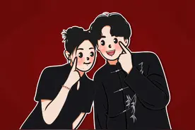 一张照片，一生承诺，一世相伴。#红底合照 #情侣证件照