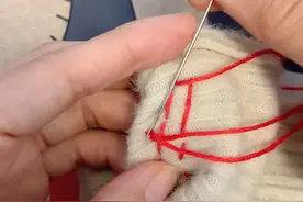 袖子太长锁边改很好看#针线活儿 #针线小妙招