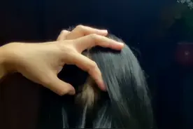 沉浸式扣头皮屑血痂#asmr助眠视频 #头皮护理 #头皮屑