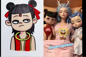 30秒教你画哪吒，姑姑哄哪吒敖丙睡觉 #哪吒故事 #儿童简笔画