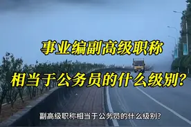 事业编副高级职称相当于公务员的什么级别？#知识分享 #知识科普视频封面