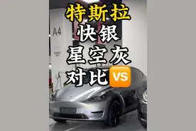 特斯拉全新配色快银与星空灰对比🆚，室内室外效果值不值现在的1.2万#特斯拉 #modely #特斯拉modely #特斯拉快银 #特斯拉车主