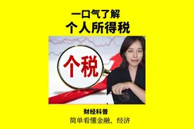 一口气了解个税，个税并非一刀切，工资、兼职、经营、投资各有不同算法。#看懂中国#十四五这五年#小狮子财经烧脑