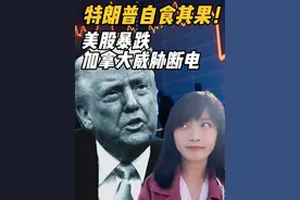 特朗普关税自食其果！美股周一暴跌，加拿大威胁断电 #美股 #关税视频封面