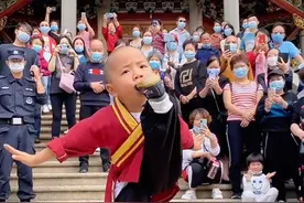 一位年仅6岁的小和尚，竟然是少林寺最小的武僧教头！ #高手在民间 #武术 #萌娃成长记 #励志视频封面