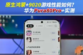 原生鸿蒙+9020游戏性能如何?华为Pura80Pro+实测#华为pura80