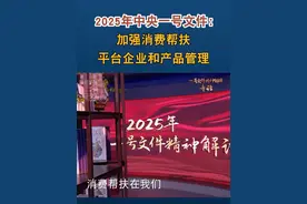 2025年中央一号文件：加强消费帮扶平台企业和产品管理 #中央一号文件视频封面