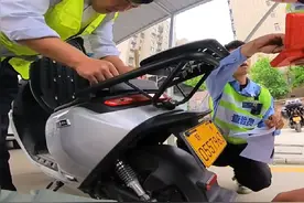 给九号电摩上机动车牌#九号m95c #电摩 #超标电动车