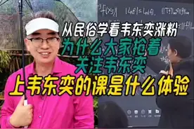 从民俗学看韦东奕涨粉，为什么大家抢着关注韦东奕，上他课啥体验