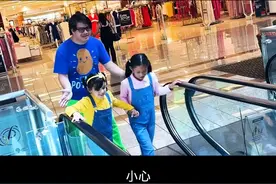 艾莉和安妮的儿童自动扶梯商场安全学习#儿童视频视频封面