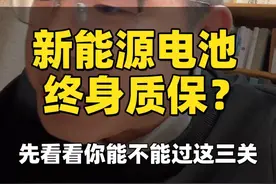 新能源电池终身质保？先得过三关 #新能源汽车 #汽车知识分享 #终身质保#新能源 #说真话视频封面