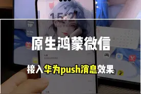 原生鸿蒙版的微信通知消息真强 强制停止后台毫无影响 原生鸿蒙微信接入华为Push效果#鸿蒙next #华为 #数码科技 #华为 #鸿蒙微信视频封面