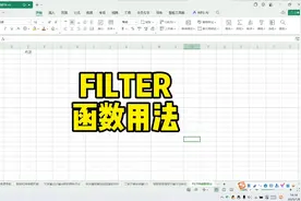 FILTER函数用法 #excel技巧 #office办公技巧 #办公技巧视频封面