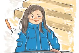放学女孩偷吃零食被“抓住”，机智扔掉手中证据，见掩饰不过立马撒娇卖萌。网友：骗你生女儿系列#放学后的样子 #家长 #GAF广州插画艺术节 #抖音插画师联盟 #抖音插画大赛视频封面
