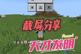 发明截屏与分享的人简直是个天才 #我的世界 #游戏视频