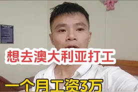 我想去澳大利亚打工，一个月工资三万，激动的我睡不着，建议去吗视频封面