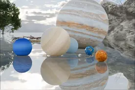 太阳系星球大小比较#宇宙未解之谜 #太阳系八大行星 #宇宙奇观星球动画 #太阳系行星视频封面