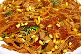 豆芽这样做，美味又简单#豆芽炒粉条 #豆芽粉丝 #淮扬菜 #美食教程