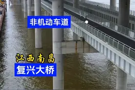 生米过不了的江，我复兴能过，复兴大桥在下个月就要全面竣工了，期待着骑电瓶车过江。#江西南昌 #复兴大桥 #象湖圈