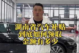 湖南省汽车补贴到底该如何领取，到底金额多少 #汽车补贴 #湖南省汽车以旧换新 #省补 #汽车以旧换新政策视频封面