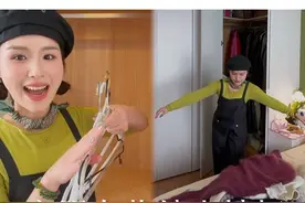 爱买衣服但也能更好的收纳 多断舍离就会很干净很整洁 #这是属于春天的氛围感 #我的春日穿搭日记 #收纳视频封面