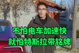 不怕电车加速快，就怕特斯拉带铭牌#model3performance #光哥说车 #新车上市