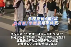 武汉首趟“AI智能”定制公交 通学专线开始试运营 #武汉 #放学等我视频封面