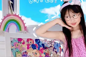普卡改造第1弹：小马宝莉百马图！#机灵姐一家 #机灵姐的成长纪念册 #小马宝莉卡片视频封面