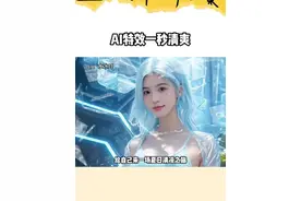 40℃高温救星来了！抖音特效带你一秒穿越冰川#挑战用AI打开清凉异世界#全民票选清凉搭子 #一年一度清凉大赛