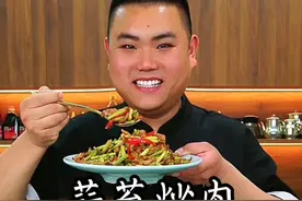蒜苔炒肉这样做蒜苔清脆又入味肉丝鲜香又好吃#做一道春天的美食 #抖音美食推荐官