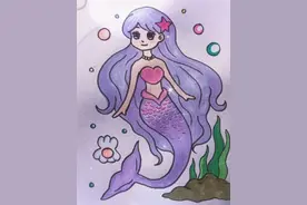 画美人鱼 #一学就会的简笔画 #绘画 #简笔画教程 #简笔画 #简笔画教学